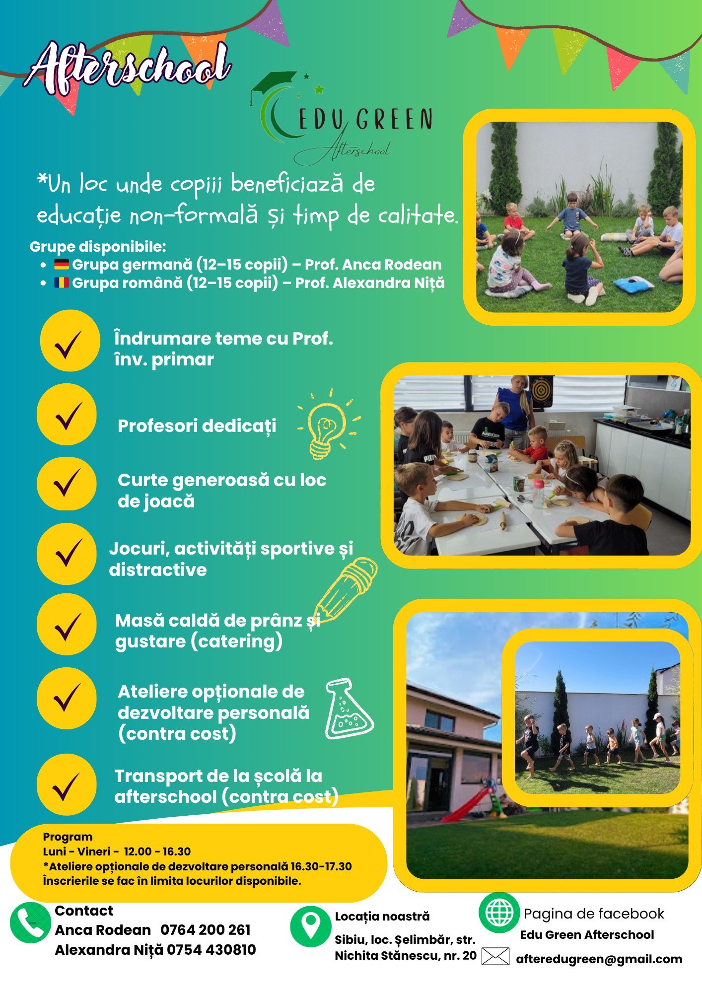 Afiș Edu Green Afterschool